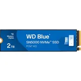 wd. Blue® SN5000 NVMeTM PCIe® Gen4, 5.150 MB/s Lesen, 4.850 Schreiben, 900 TBW SSD, 2 TB SSD M.2 via PCIe, intern