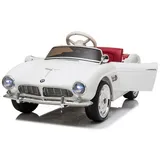 TPFLiving Elektro-Kinderauto BMW 507 Oldtimer weiss - Kinderauto - Elektroauto - Ledersitz und Sicherheitsgurt