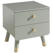 Vipack "Billy", grün (olive grün), B:43cm H:45,2cm T:40cm, Tische, Nachttisch