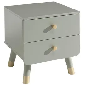 Vipack "Billy", grün (olive grün), B:43cm H:45,2cm T:40cm, Tische, Nachttisch