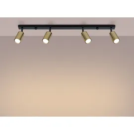 Sollux SL.1387 Plafond WINX 4L schwarz/gold