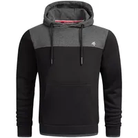 Alessandro Salvarini Kapuzenpullover AS-312 in Schwarz | Gr.: 3XL