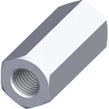 Alfer Verbindungsmuffe M5 verzinkt Sechskant Distanzmutter - Alfer