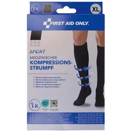 First Aid Only FIRST AID ONLY® Kompressionsstrümpfe, SPORT schwarz Größe XL