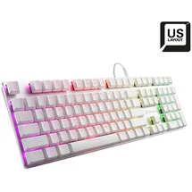 Sharkoon PureWriter RGB weiß, Kailh Choc LOW PROFILE Red USB, US (4044951034260)