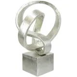 I.GE.A. Dekofigur I.GE.A. "Moderne Deko Skulptur", silber, B:17cm H:25cm, Polyresin, Dekofiguren, Ornamente Statue Dekoration Figuren Geschenkidee, silber