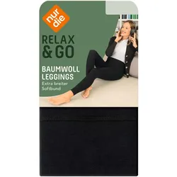NUR DIE Damen Leggings Baumwolle 100 DEN