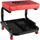 KS Tools Werkstatthocker Kunstleder/Metall/Stahl rot 440 x 360 x 360 mm fahrbar