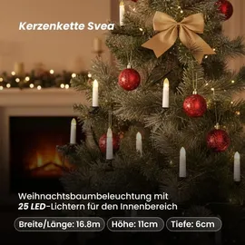 Best Season Kerzenlichterkette LED 17 m Weiß