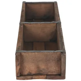 Cepewa Holzkiste Ziegelform 60 x 15 cm 1-tlg. Altholz Buche