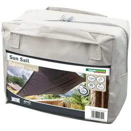 WINDHAGER Sonnensegel, UV Schutz 50+, grau (hellgrau), B:270cm H:140cm, Polyester, Sonnensegel, 140x270 cm, wasserabweisend