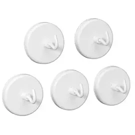 Maul Magnete weiß, Metall Ø 4,7 x 3,7 cm, 5 St.