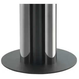 Kayoom Beistelltisch Silber, Metall Glas, rund 46x52x46 cm