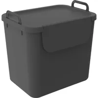 Rotho Mülltrennungssystem Jive 30 L schwarz Recyclingbehälter