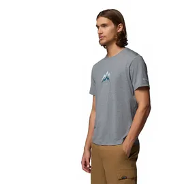 Columbia Parsons Point Graphic City Grey Heather/Pointed Peaks 2XL