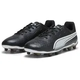 Puma King Match Fg/Ag Jr Soccer Shoe, Black White, 35 EU