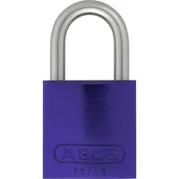 ABUS Vorhangschloss Aluminium 72LL/40 lila vs. Lock-Tag 1 Schlüssel