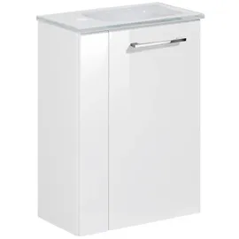 Fackelmann Waschbeckenunterschrank 44 x 60 x 24,3 cm Weiß