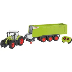 Claas ferngesteuerter Traktor Axion 870 + Anhänger Cargos 9600 (Maßstab 1:16) Trecker Trekker