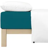 Baumwolle 90 x 190 - 100 x 220 cm petrol deep