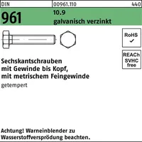 Industrial Quality Supplies DIN 961 Sechskantschrauben 10.9 M 12