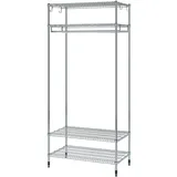IKEA OMAR Regal mit Kleiderstange verzinkt
