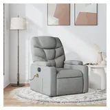 vidaXL Massagesessel Hellgrau Stoff
