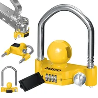 Masko MASKO® Anhängerschloss Zahlenschloss mit 4 Stellig Code für