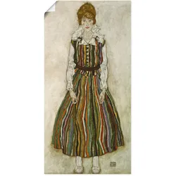 Artland Kunstdruck »Edith Schiele. 1915.«, Frau, (1 St.), als Alubild, Leinwandbild, Wandaufkleber oder Poster in versch. Größen Artland Farbe Bild(er): naturfarben