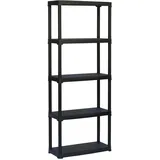 Artplast Lagerregal Metall 70 x 30 x 175,5 cm schwarz