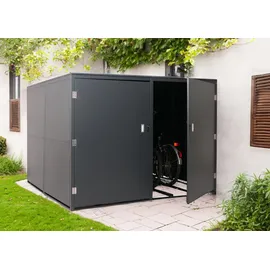 MCW 4er-Fahrradgarage 222 x 160 x 208 cm anthrazit
