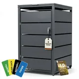 Albatros Mülltonnenbox 1er Tonne 68 x 116 x 80 cm grau