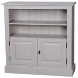 Casa Padrino Bücherschrank 102 x 35 x 102 cm Grau