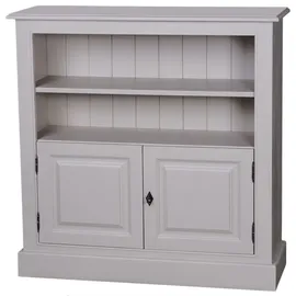 Casa Padrino Bücherschrank 102 x 35 x 102 cm Grau