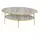 JV Möbel Moderner Grauer Couchtisch Buche 59 x 47 x 109 cm