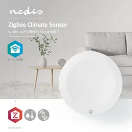 Nedis Smart Klimasensor Zigbee 3.0 Batteriebetrieben Android IOS