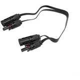 Solarkabel, 1 x superflache Solar-Photovoltaik-Verlängerungsleitung, Kupfer, flexibles Flachkabel, Solarmodul-Anschlussadapter, 0,5 m, 1 kV