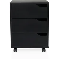 Rollcontainer ORGANISER I schwarz / schwarz hjh OFFICE