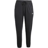 adidas Essentials 3-Streifen French Terry Cuffed Joggers Black / White XS