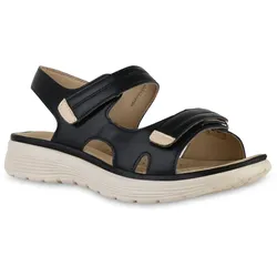 Damen Komfort Sandalen in Schwarz