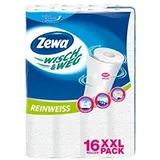 Zewa Wisch und Weg Küchenrollen "Reinweiß", 16 x 45 Blatt (16 Rollen)