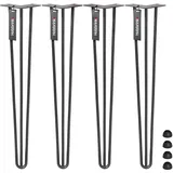 HOLZBRINK - Tischbeine aus Metall | Möbelfüße | Schreibtischbeine | Metallfüße | Perfekt für Zu Hause und Büro | Esstischbeine | HLT-13A-60-0000