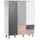 Vox Kleiderschrank 153 x 201,5 x 55 cm Braun