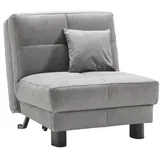 ell+ell Schlafsessel Tilda Microvelour Grau PG30