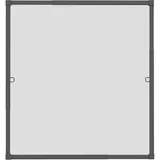 WINDHAGER Insektenschutz | Spannrahmen Fenster teleskopierbar 130 x 140 cm | Fliegengitter mit Rahmen, Fenstergitter ohne Bohren, Rahmen-Fenster | Stabiler Aluminium-Rahmen | Anthrazit