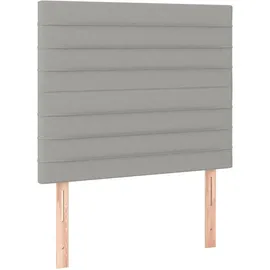 vidaXL Boxspringbett 100 x 200 cm Hellgrau