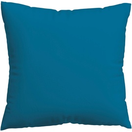 SCHLAFGUT Kissenbezug 80x80 cm | blue-mid Woven Satin Bettwäsche