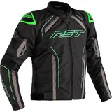 RST S-1 Motorrad Textiljacke, schwarz-grau-grün, Größe L