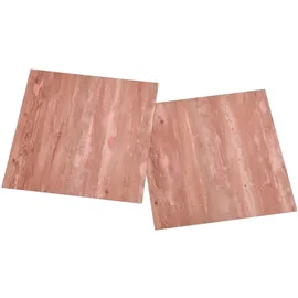 vidaXL Bodenplatten 55 pcs Rot 5,11 m2 PVC