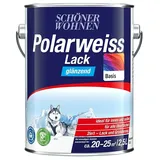 SCHÖNER WOHNEN-Farbe Mix Weißlack Polarweiß zum Mischen lassen  (Basismischfarbe 4, Glänzend, 2,5 l, Wasserbasiert)